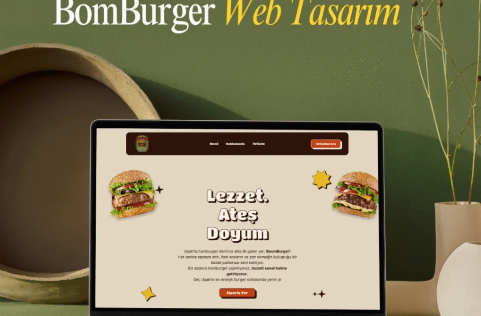 Burger Web Sitesi — Web Tasarım