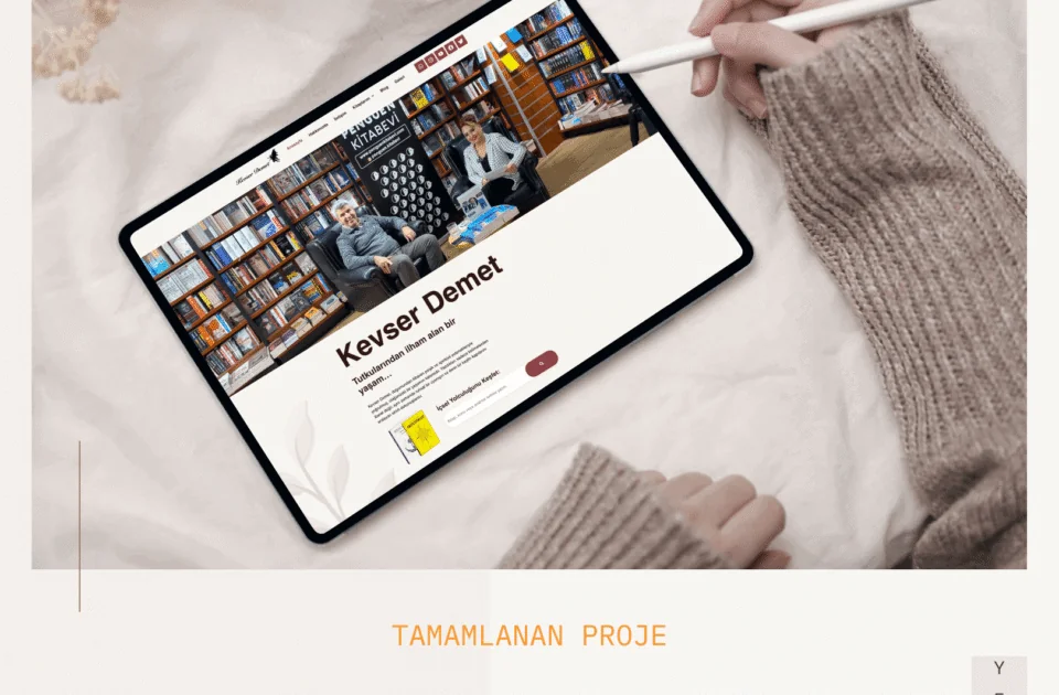 Yazar Kevser Demet Web Sitesi — Web Tasarım